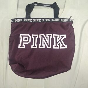 PINK Victoria's Secret Maroon Tote Bag